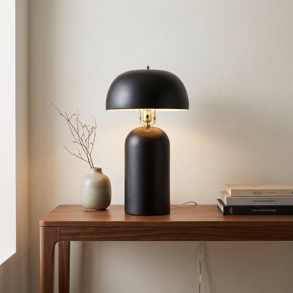 Sculptural Ceramic Table Lamp – Modern Accent Light