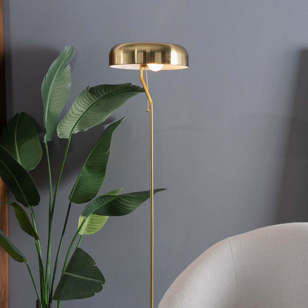 Brass Dome Floor Lamp – Modern Accent Lighting