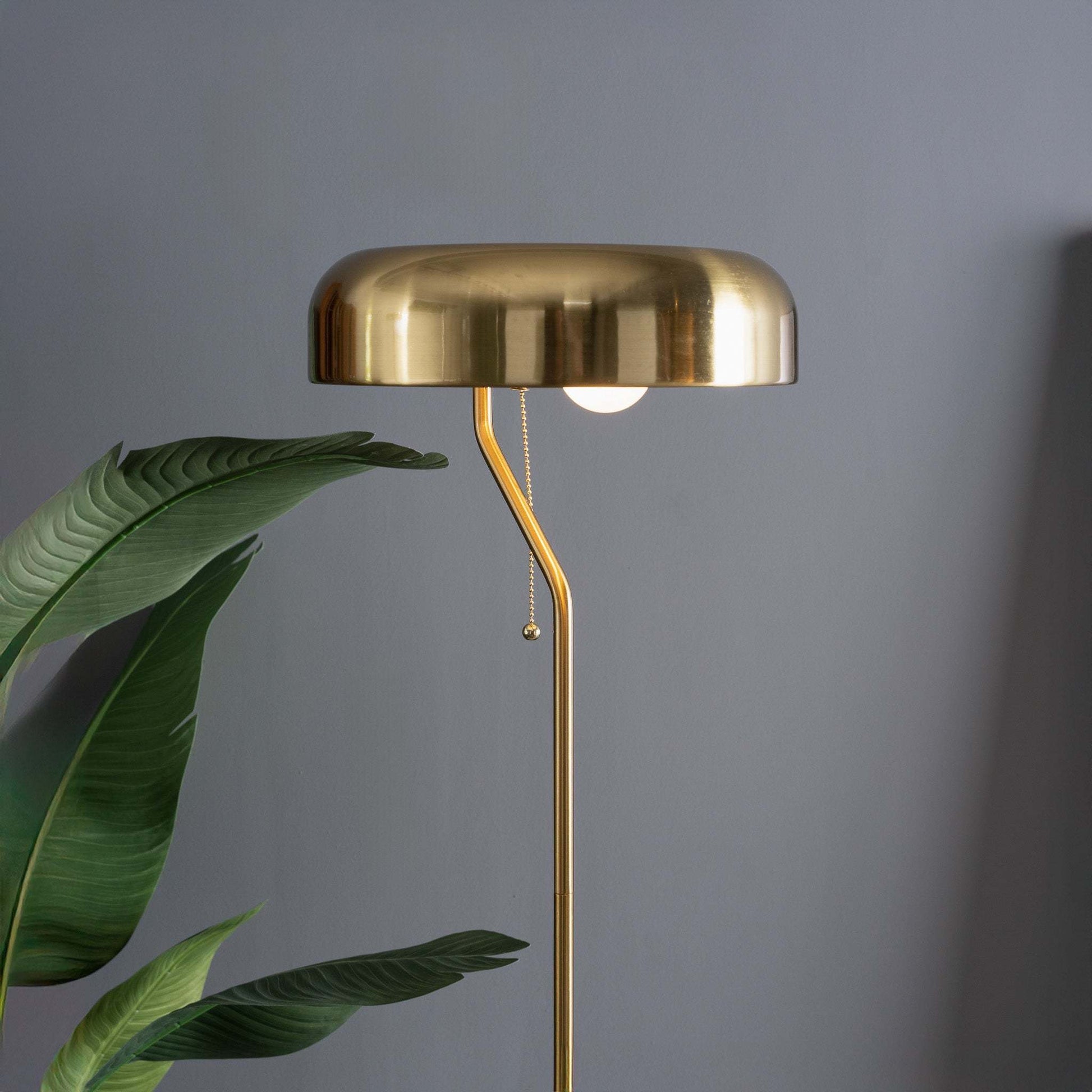 Brass Dome Floor Lamp – Modern Accent Lighting